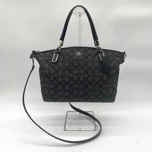 COACH Signature Kelsey Satchel, Black